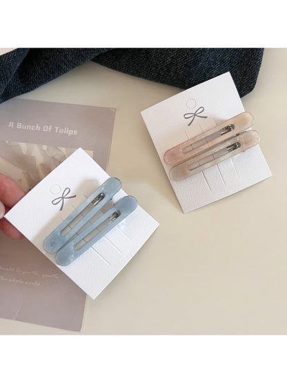 Beau - Minimalist Openwork Oval Hair Clip