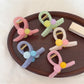 Beau - Rounded Geometric Alloy and Acrylic Claw Clip