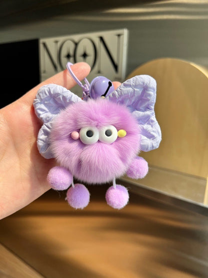 Keypus - Bow Coal Plush Keychain