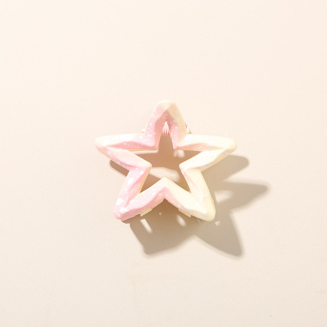 Beau - Glossy Gradient Star Shaped Hair Claw Clip