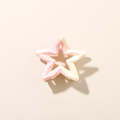 Beau - Glossy Gradient Star Shaped Hair Claw Clip
