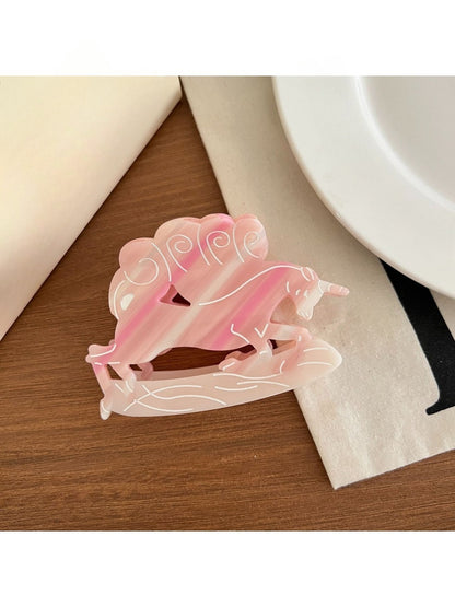 Beau - Unicorn Shaped Acetate Hair Clip