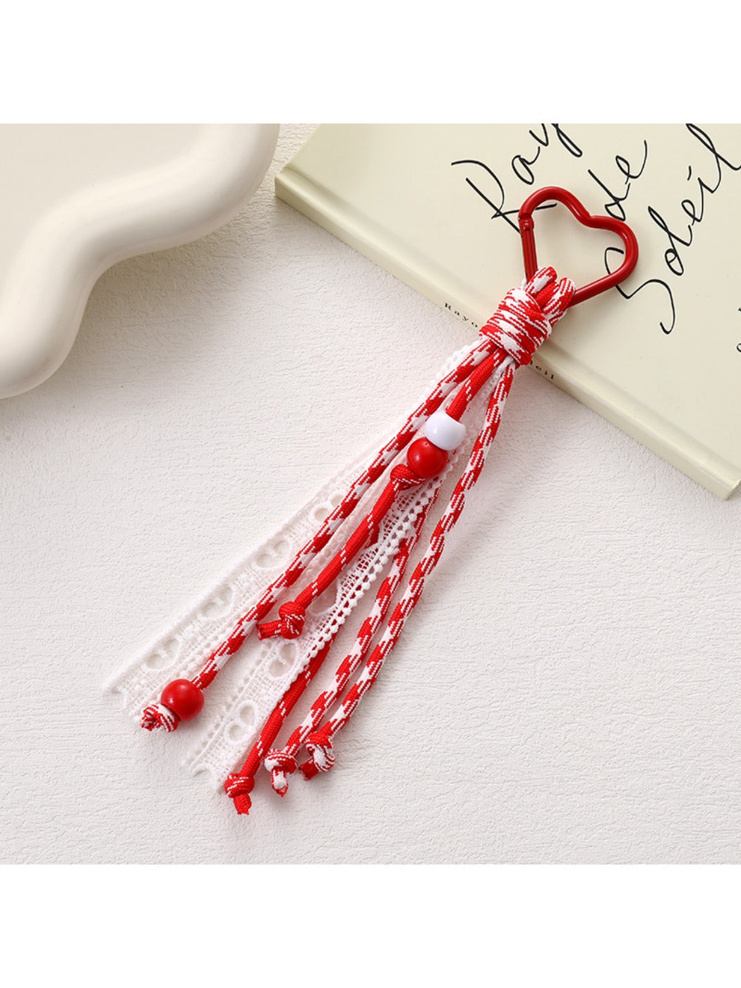 Keypus - Hollowed-Out Lace Charm Keychain