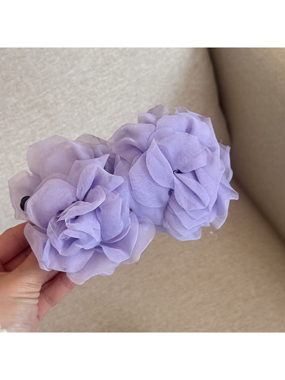 Beau - Elegant Rose Shaped Banana Clip