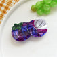 Beau fruit shaped hair clip in a gift box with decorative packaging