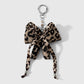 Keypus - Y2K Leopard Print Bow Heart Keychain