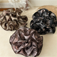 Gifty - Vintage Rose Print Ruffle Hair Scrunchie
