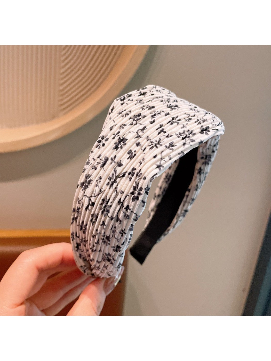 Gifty - Floral Print Fabric Wide Women's Headband