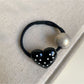 Gifty - Pretty Polka Dot Heart Hair Tie