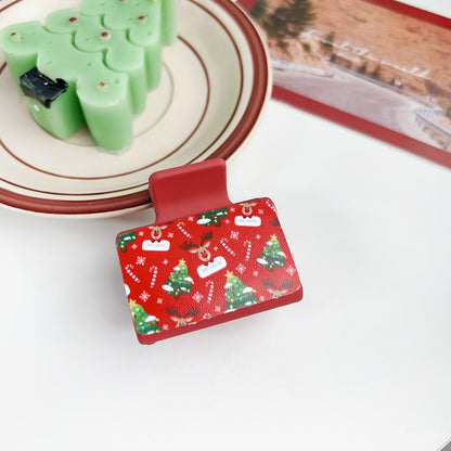 Beau - Cute Christmas Style Printed Claw Clip