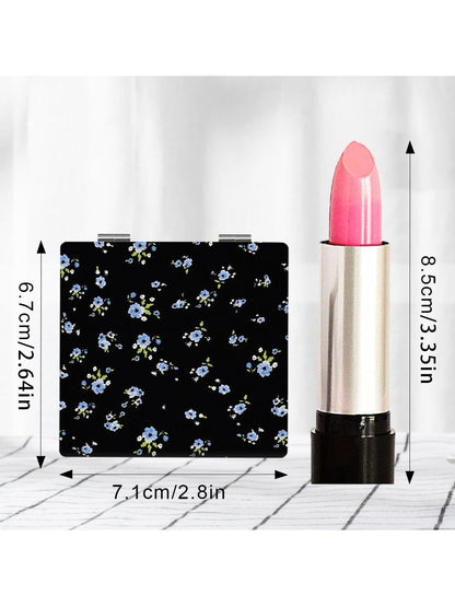 Mirroray - Floral Print Portable Makeup Folding Mirror