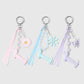 Keypus - Cartoon Dachshund Beaded Ribbon Keychain