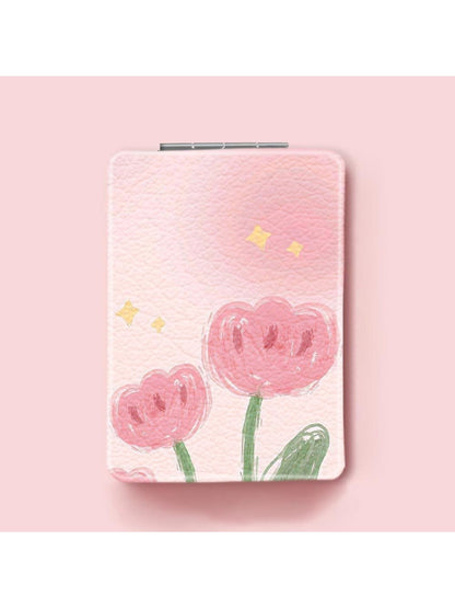 Mirroray - Cherry Print Foldable Touch Up Handheld Mirror