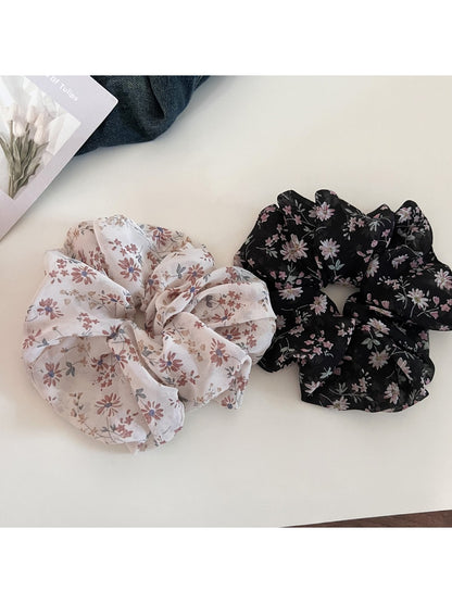 Gifty - Ditsy Floral Spiral-Shaped Hair Tie