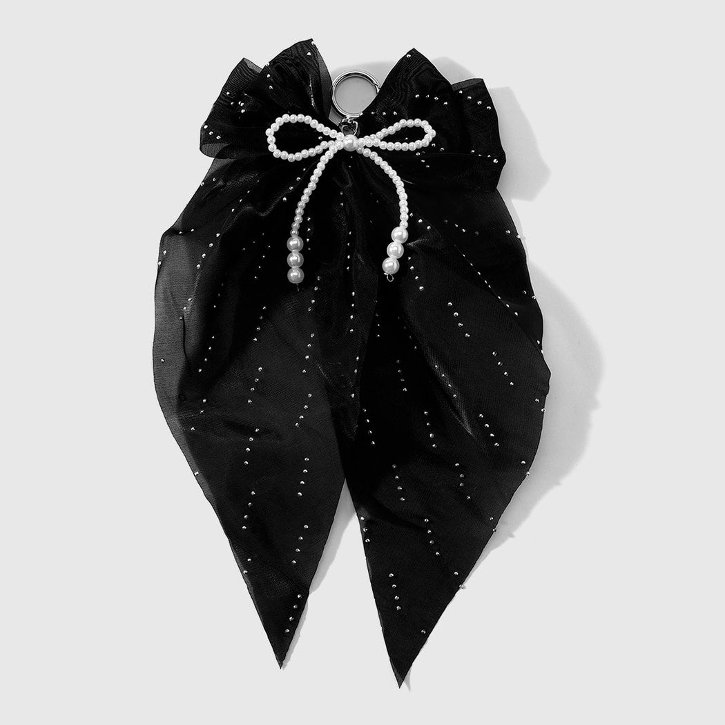 Keypus - Simple Style Beaded Bow Keychain