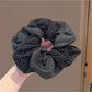 Gifty - Blue Polka Dot Double Layer Hair Tie Vintage