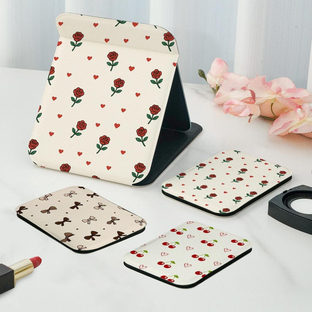 Mirroray - Butterfly Bow Pattern Tabletop Makeup Mirror