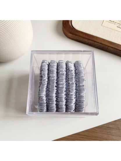 Gifty - Minimalist Satin Sausage-Shaped Hair Tie