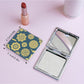 Mirroray - Decorative Flower Print Travel Vanity Mirror