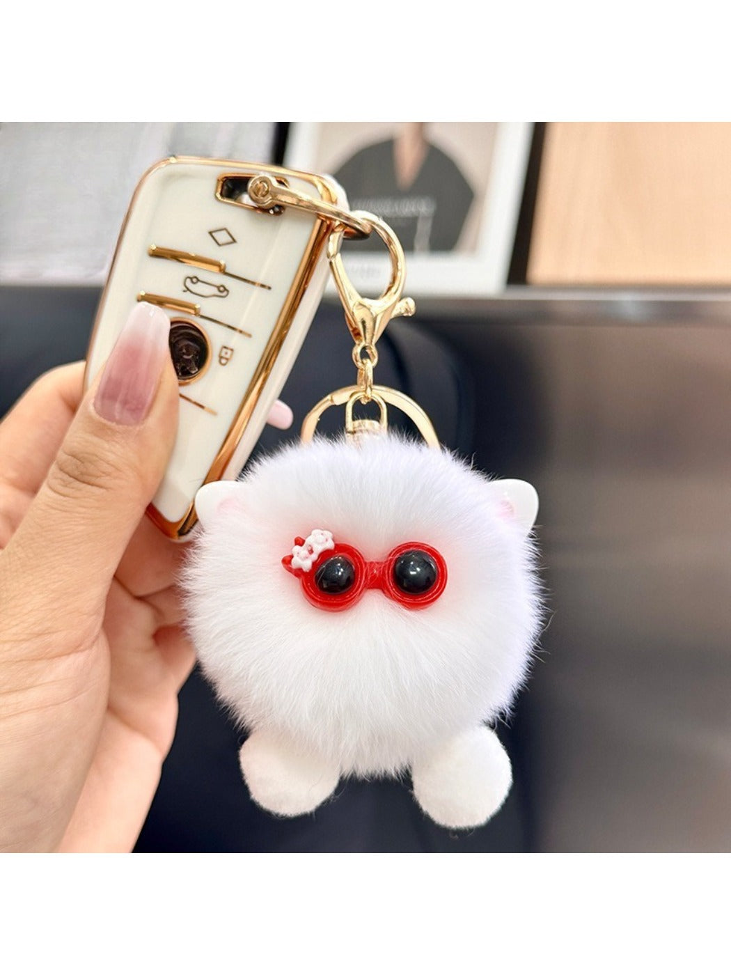 Keypus - Cute Plush Little Soot Ball Keychain