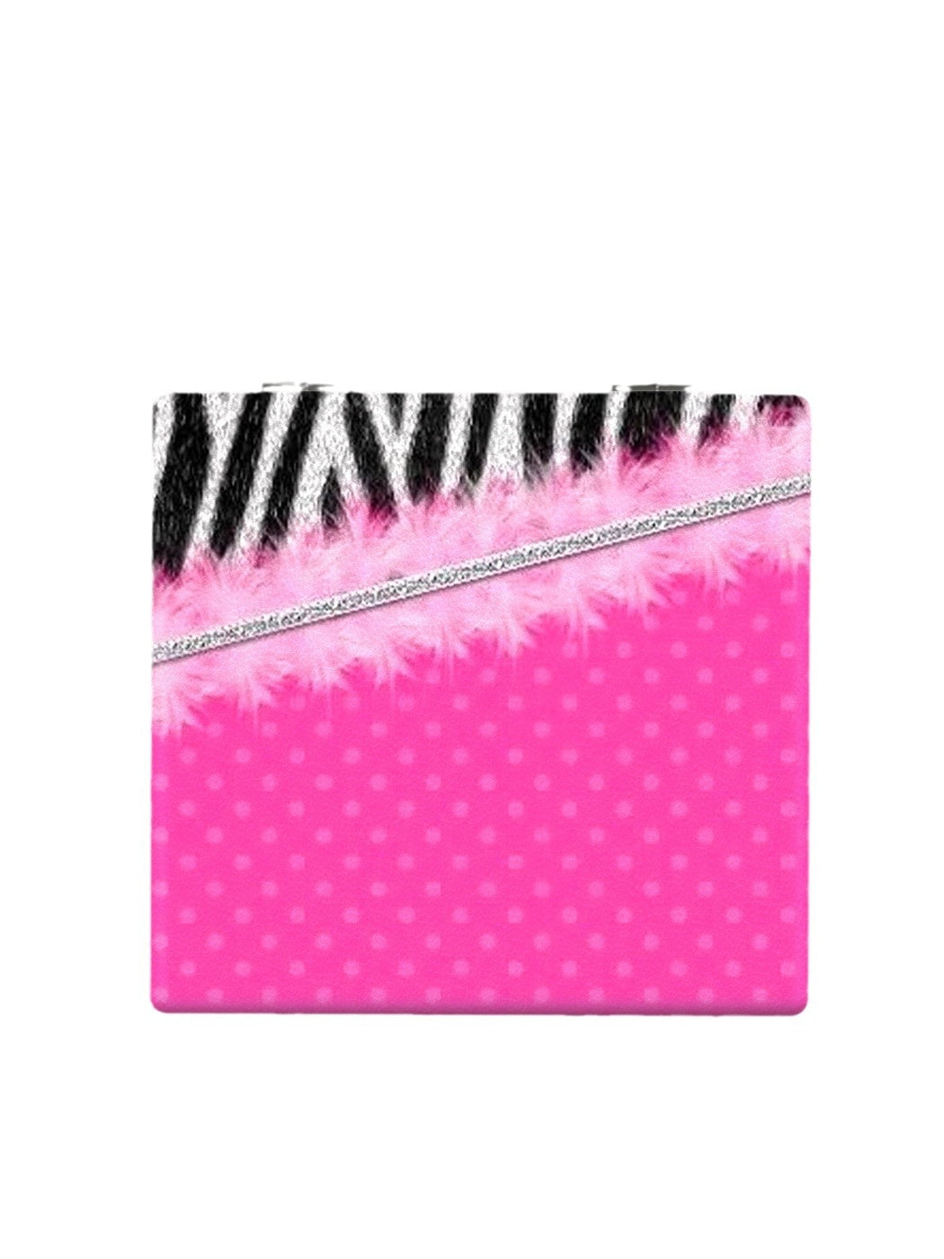 Mirroray - Y2K Style PU Leather Folding Mirror