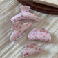 Beau - Flower Print Glossy Acrylic Hair Claw Clip