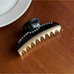 Beau - Vintage Acetate Line Detail Claw Clip