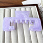 Beau - Geometric Hollow Marble Claw Clip