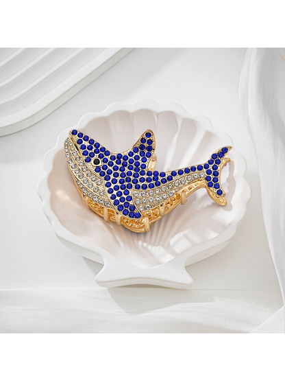 Beau - Ocean Whale Shape Alloy Hair Claw Clip