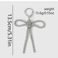 Keypus - Y2K Style Rhinestone Bow Bag Charm Keychain