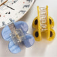 Beau - Playful Face Design Acetate Claw Clip
