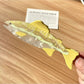 Beau elegant salmon shaped hair claw clip styled in hair