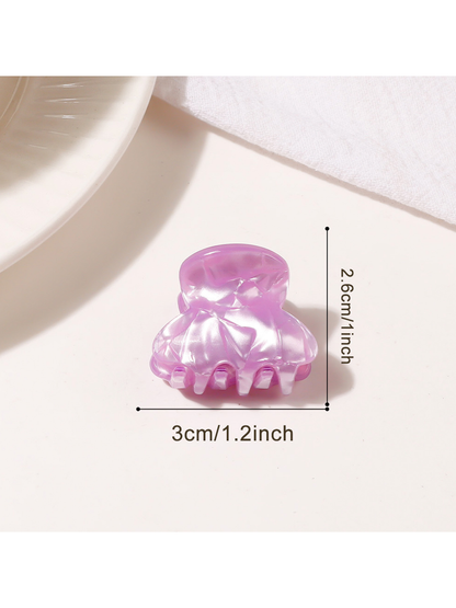Beau - Glossy Mini Textured Hair Styling Claw Clip