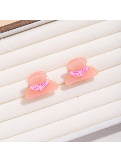 Beau - Pink Mini Triangular Hair Clip