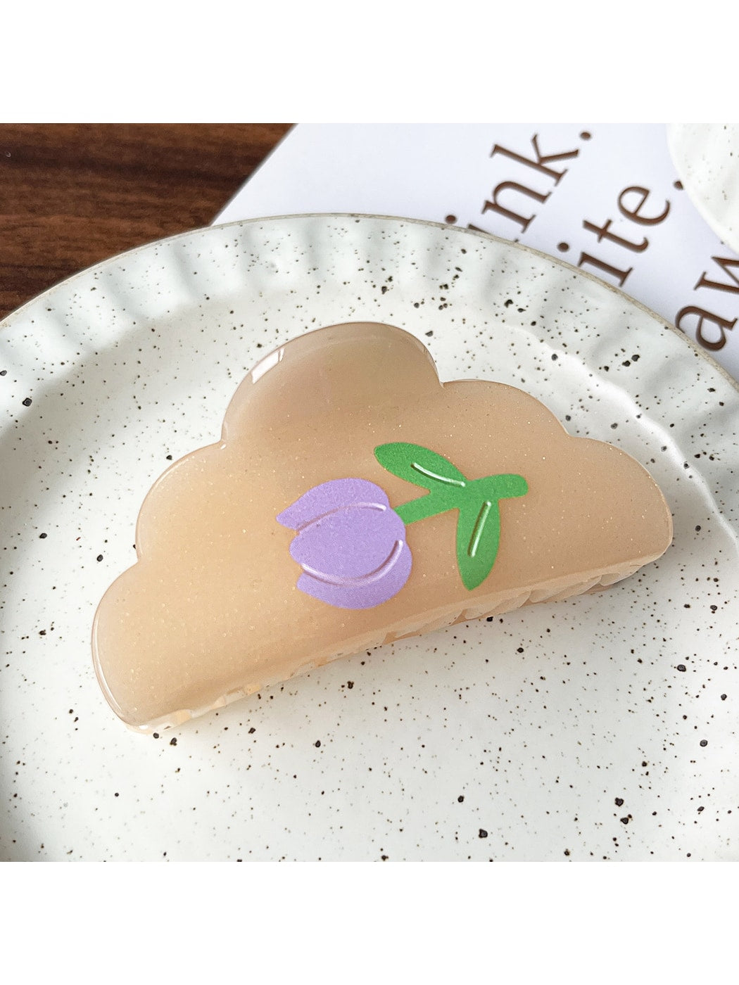 Beau - Modern Minimalist Tulip Hair Claw Clip