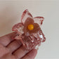 Beau - Sweet Floral Design Plastic Claw Clip