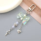 Keypus - Heart Shaped Star Pendant Bow Keychain
