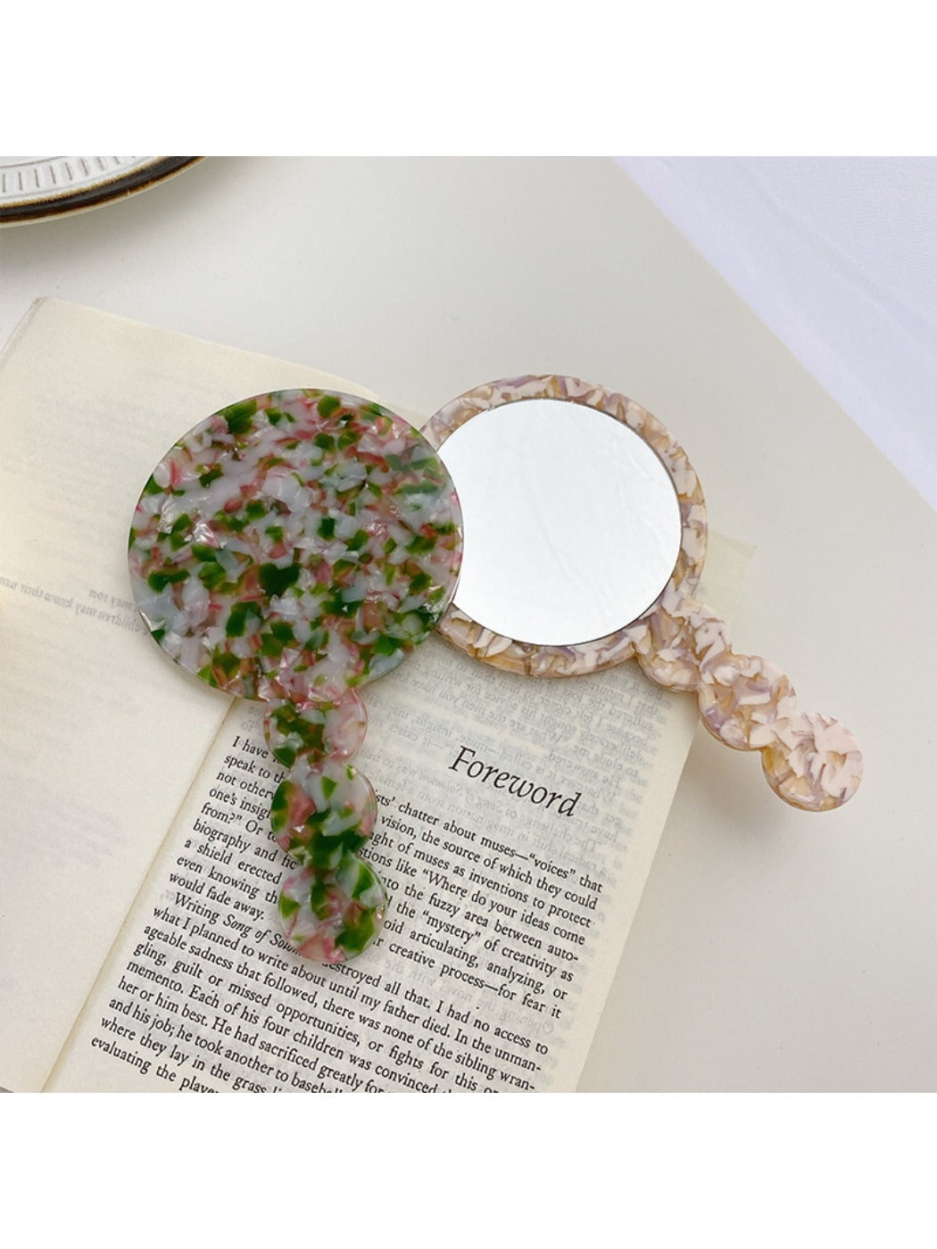 Mirroray - Vintage Geometric Handled Vanity Mirror