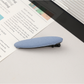 Beau - Solid Color Polyester Oval Hair Clip