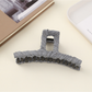 Beau - Pleated Geometric Fabric Claw Hair Clip