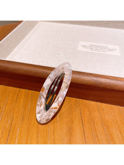 Beau - Oval-Shaped Openwork Hair Clip
