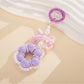 Keypus - Beaded Flower Bow Bag Charm Keychain