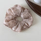 Gifty - Double Layer Floral Print Ruffled Scrunchie