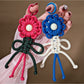 Keypus - Nylon and Alloy Floral Hanging Charm Keychain