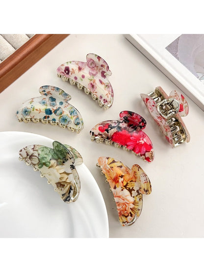 Beau - Spring Summer Floral Hair Claw Clip