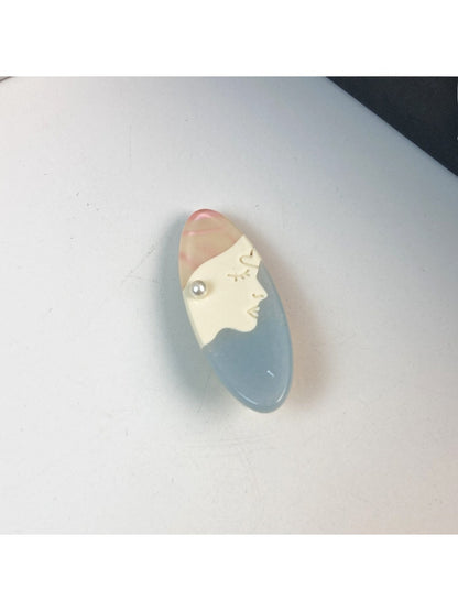 Beau - Oil Painting Print Pattern Hair Clip
