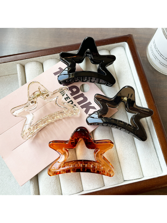 Beau - Simple Small Star Shape Plastic Claw Clip