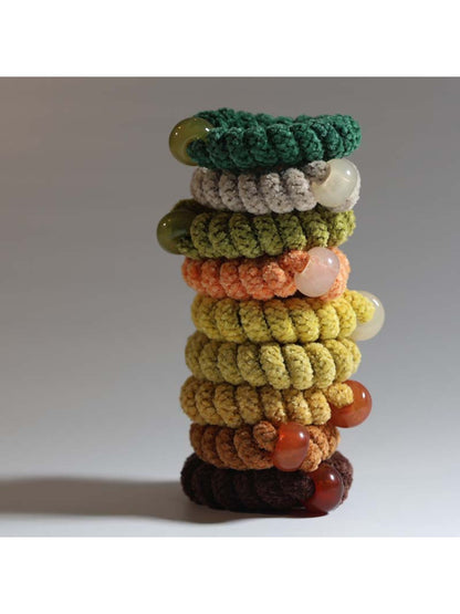 Gifty - Solid Color Twisted Spiral Minimalist Hair Tie