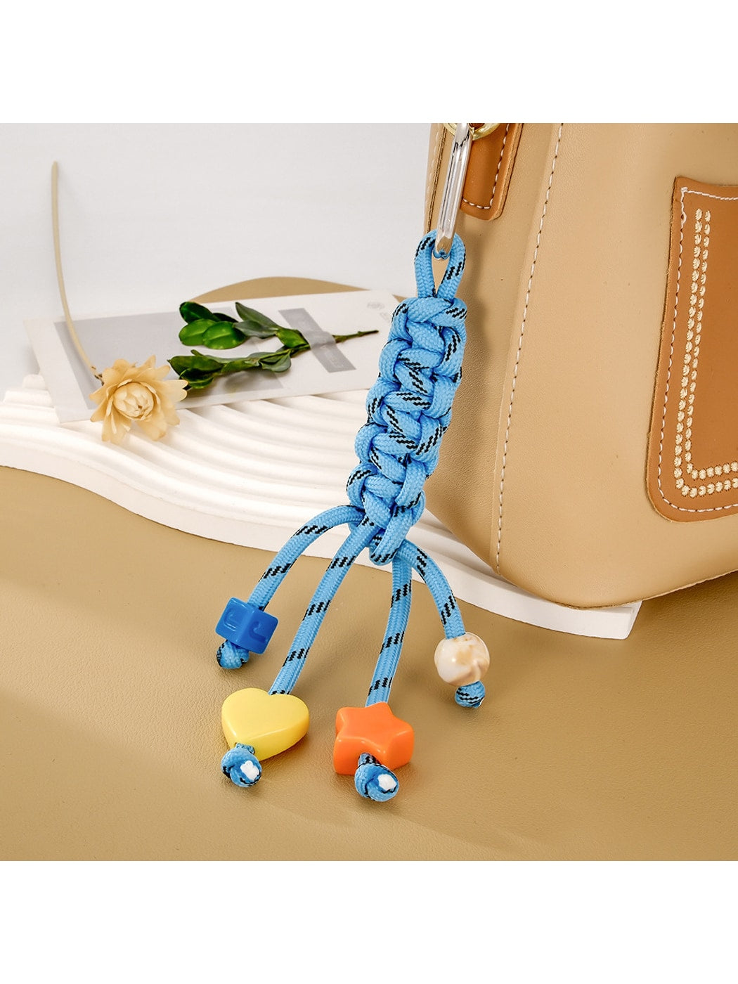 Keypus - Colorful Star and Heart Nylon Phone Charm