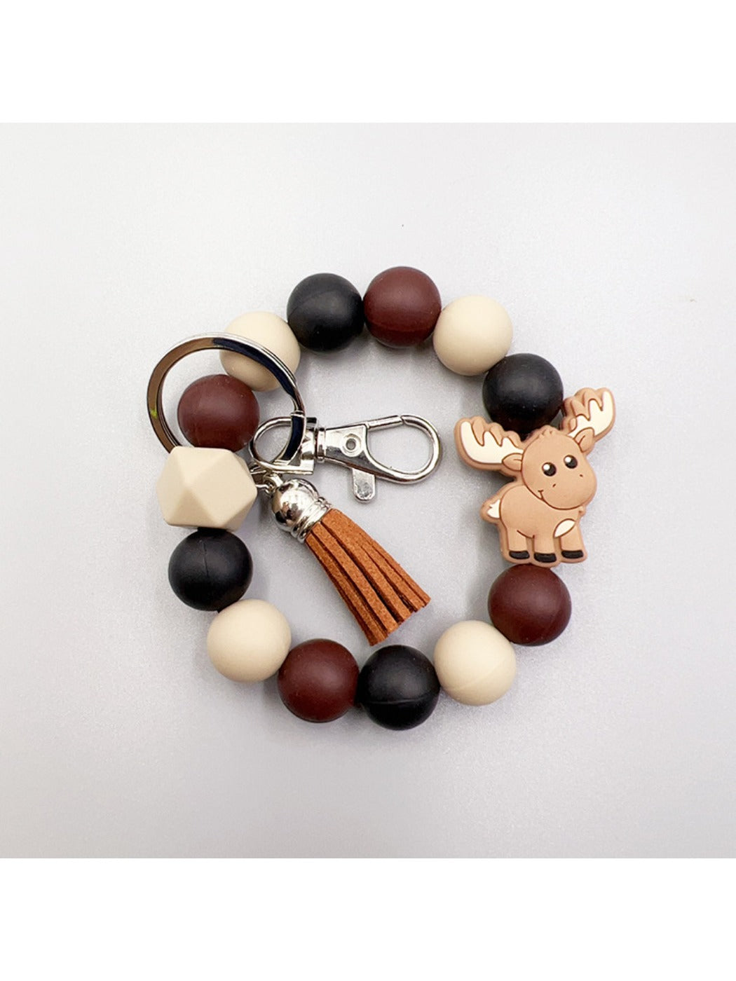Keypus - Cartoon Animal Tassel Silicone Keychain